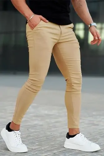 GINGTTO Mens Dress Pants Slim Fit Chino Pants for Men Formal - GINGTTO (1)