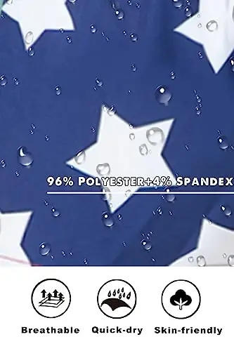 GINGTTO Men's Beach Shorts Bathing Suits with Mesh Lining - 3