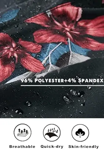 GINGTTO Men's Beach Shorts Bathing Suits with Mesh Lining - 3