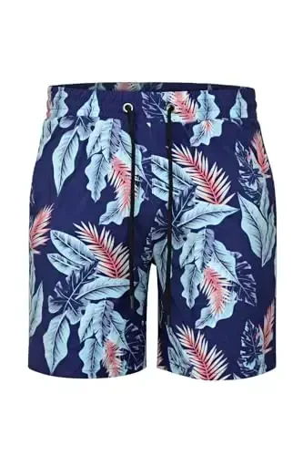 GINGTTO Men's Beach Shorts Bathing Suits with Mesh Lining 