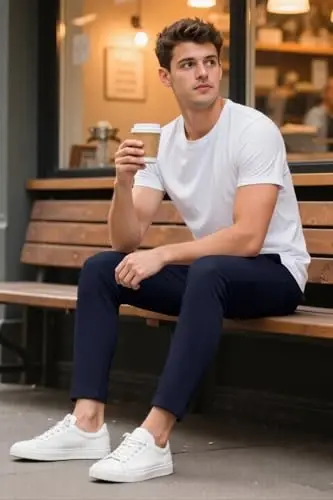 GINGTTO Mens Chinos Pants Slim Fit Stretch Ankle Length Dress | 28 Inch, Chino Twill, Comfortable, Zip Fly, Perfect for Casual, Weddings, Business and Weekends Alike - 6