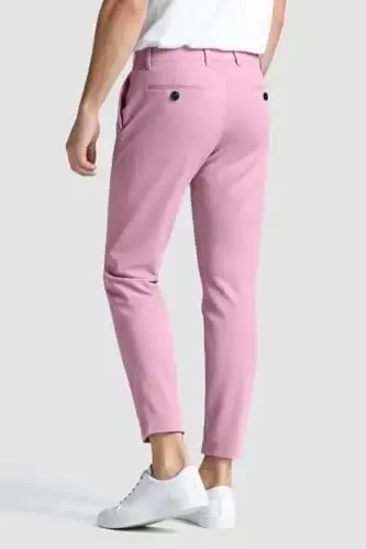 GINGTTO Mens Dress Pants Slim Fit Chino Pants for Men Formal - 2
