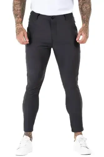 GINGTTO Mens Dress Pants Slim Fit Chino Pants for Men Formal - MODAZONE