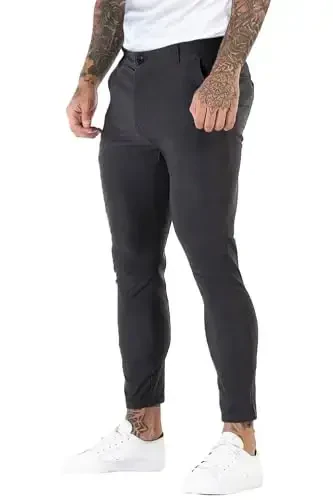 GINGTTO Mens Dress Pants Slim Fit Chino Pants for Men Formal - MODAZONE (1)