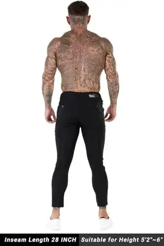 GINGTTO Mens Dress Pants Slim Fit Chino Pants for Men Formal - 7