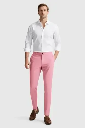 GINGTTO Mens Dress Pants Slim Fit Stretch Chino Pants for Men - 3