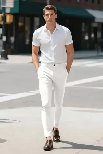 GINGTTO Mens Dress Pants Slim Fit Stretch Chino Pants for Men - 6