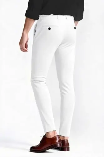 GINGTTO Mens Dress Pants Slim Fit Stretch Chino Pants for Men - 2