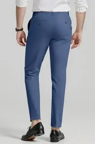 GINGTTO Mens Dress Pants Slim Fit Stretch Formal Pants for Men - 3