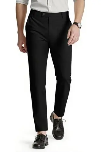 GINGTTO Mens Dress Pants Slim Fit Stretch Formal Pants for Men - GINGTTO (1)