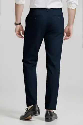 GINGTTO Mens Dress Pants Slim Fit Stretch Formal Pants for Men - 4