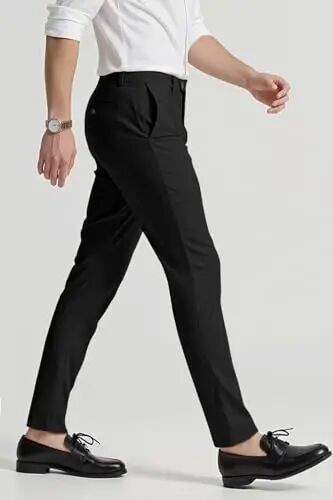 GINGTTO Mens Dress Pants Slim Fit Stretch Skinny Slacks Tapered Leg | 28in,30in,32in, Ankle length, Business, Stretch, Formal - GINGTTO (1)