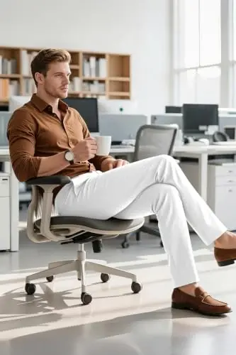 GINGTTO Mens Dress Pants Stretch Slim Fit Tapered Leg | Flat front slacks,Business casual trousers for men. - 3