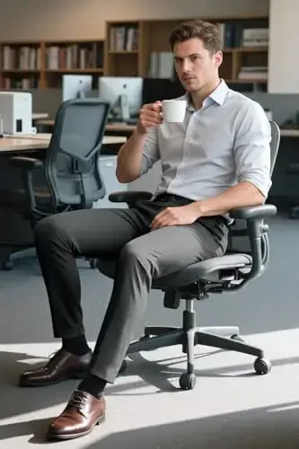 GINGTTO Мужские Брюки Slim Fit Эластичные Брюки Чинос для Мужчин - 5