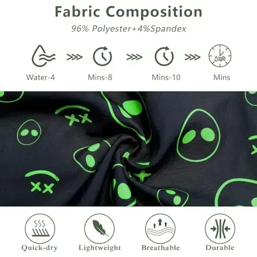 GINGTTO Мужские Пляжные Шорты Купальные Костюмы с Сетчатой Подкладкой - 4