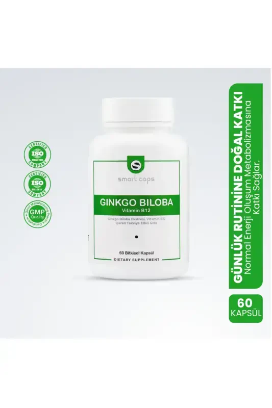 Ginkgo Biloba and Vitamin B12 60 Softgels - SMARTCAPS