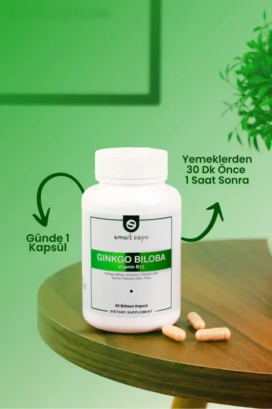 Ginkgo Biloba and Vitamin B12 60 Softgels - 3