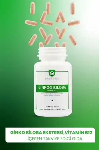 Ginkgo Biloba va B12 Vitamini 60 Yumshoq Kapsul - 4