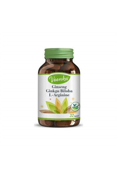 Ginseng Ginkgo Biloba L-arginin 32 Kapsül - 2