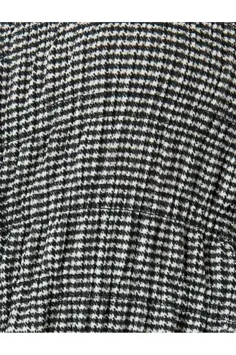 Gipeli kvadrat yoqali keng ishtonli kamarli yengsiz kombinezon burmali - 6