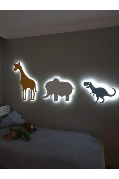 Giraffe Elephant Dinosaur Night Light Children's Room Baby Room Decorative Led Lighting 40 Cm 30 Cm - WINDLY CONCEPT