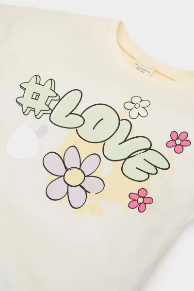 Girl Baby 2-Piece Set Printed Short-Sleeve T-Shirt Elastic Waist Patterned Shorts E6441a525sm - 3