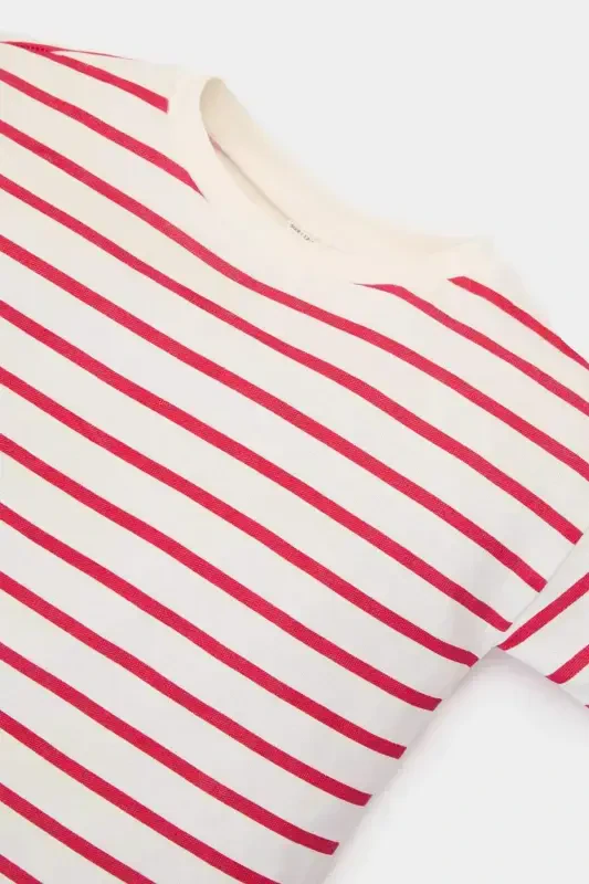 Girl Baby 2-Piece Set Striped Long-Sleeve T-Shirt and Leggings E5730A525SP - 3