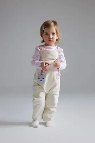 Girl Baby 2-Piece Set Unicorn Print Sweatshirt Salopet Jumpsuit E0487a525sp - 4