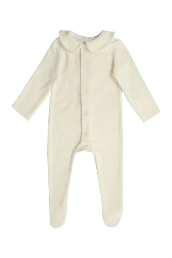 Girl Baby 3-Piece Jumpsuit Set - Cream - 1