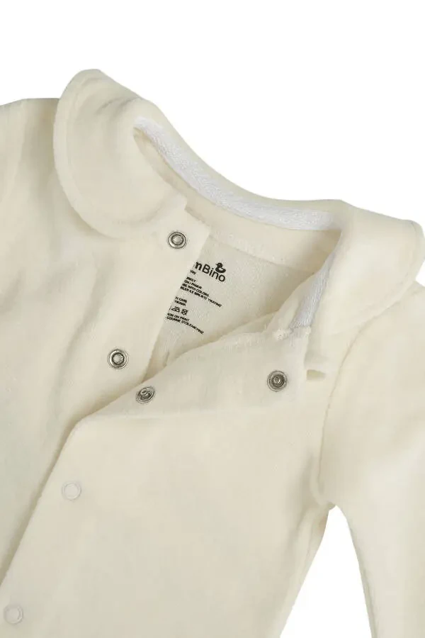 Girl Baby 3-Piece Jumpsuit Set - Cream - 2