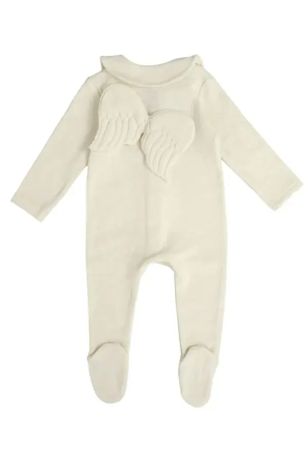 Girl Baby 3-Piece Jumpsuit Set - Cream - 3