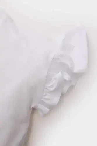 Girl Baby Bicycle Collar Floral Short Sleeve T-Shirt - 3