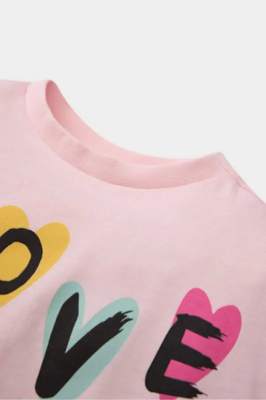 Girl Baby Bicycle Collar Printed Long Sleeve T-shirt - 2