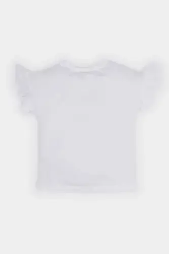 Girl Baby Disney Mickey & Minnie Crew Neck Short Sleeve T-Shirt E7228A525SM-White - 3