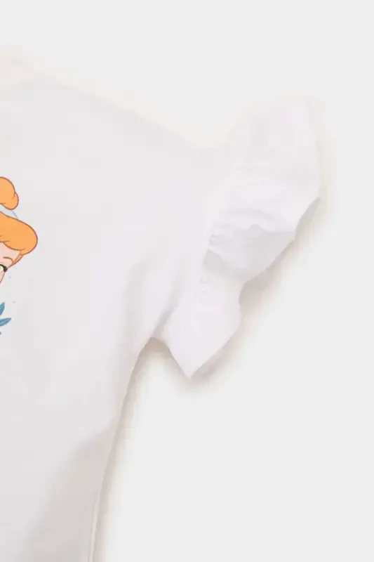 Girl Baby Disney Princess Crew Neck Short Sleeve T-Shirt E4871A525SM - 3