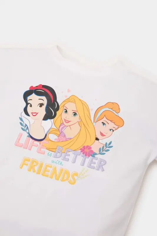 Girl Baby Disney Princess Crew Neck Short Sleeve T-Shirt E4871A525SM - 2