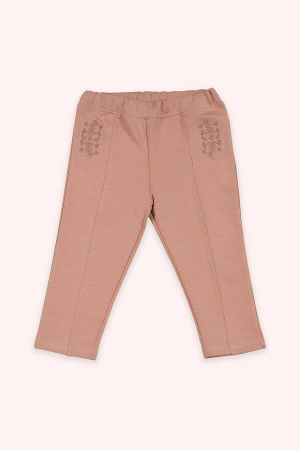Girl Baby Elastic Waist Rose Pant-019 - 1