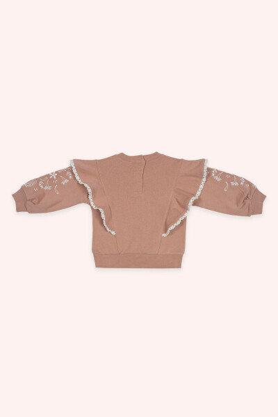 Girl Baby Embroidered Rose Sweatshirt - PANÇO (1)