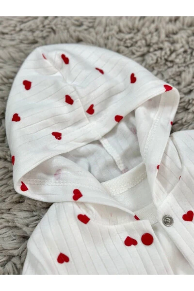 GIRL BABY HEART PATTERNED 3-PIECE SET - 5