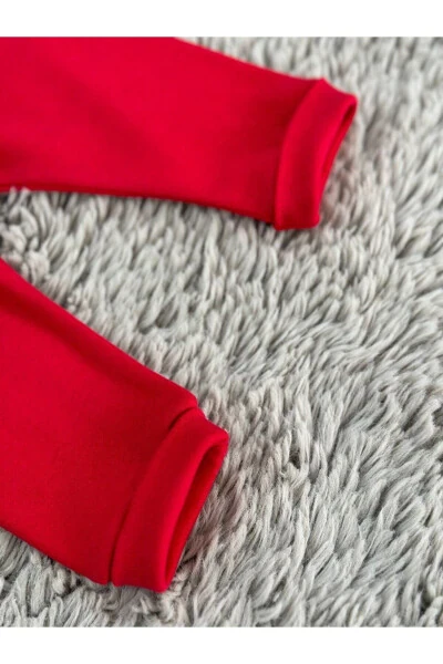 GIRL BABY HEART PATTERNED 3-PIECE SET - 4