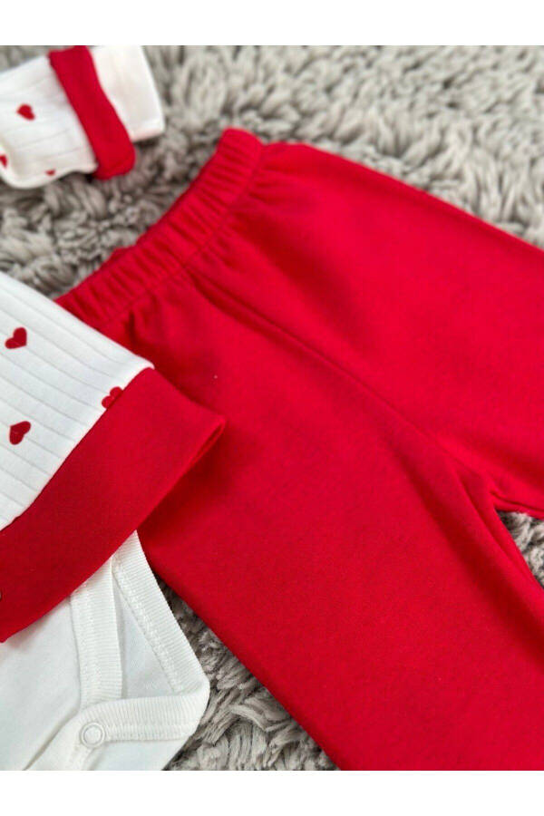 GIRL BABY HEART PATTERNED 3-PIECE SET - 7