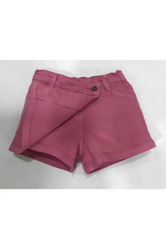 GIRL BABY JEAN SHORT SKIRT-PINK - 6