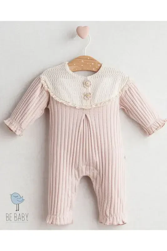 Girl Baby Lace Collar Jumpsuit - 1