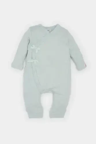 Girl Baby Newborn Snap Long Sleeve Romper E2383A525SP - 1