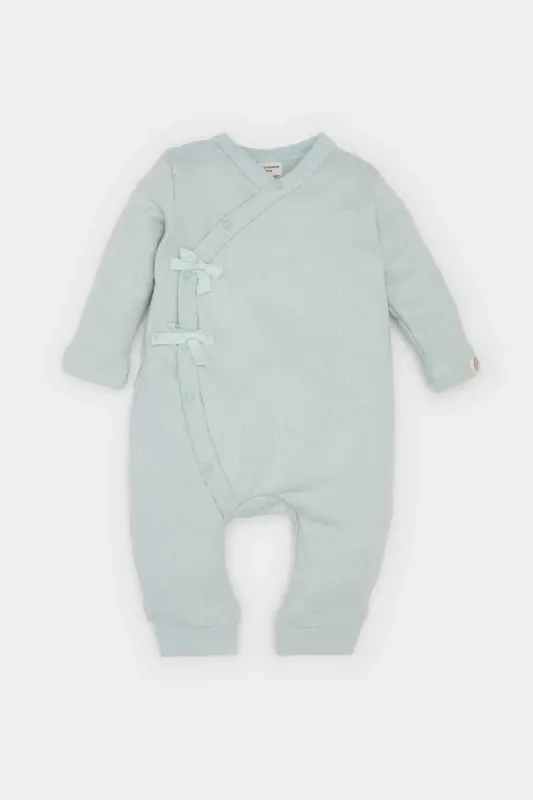 Girl Baby Newborn Snap Long Sleeve Romper E2383A525SP - 1
