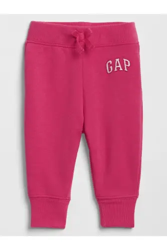 Girl Baby Pink Gap Logo Sweatpants-Pink 
