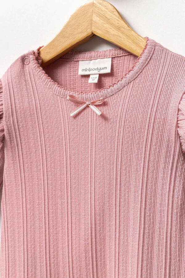 Girl Baby Snap Footed 100% Cotton Bandana Jumpsuit - 4