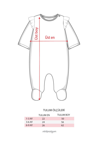 Girl Baby Snap Footed 100% Cotton Bandana Jumpsuit - 5