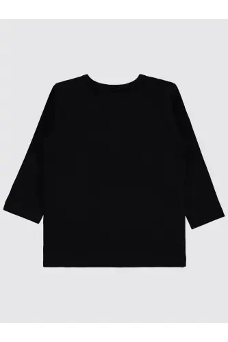 Girl Baby Sweatshirt 6-18 Months Black-Black - Civil Baby (1)