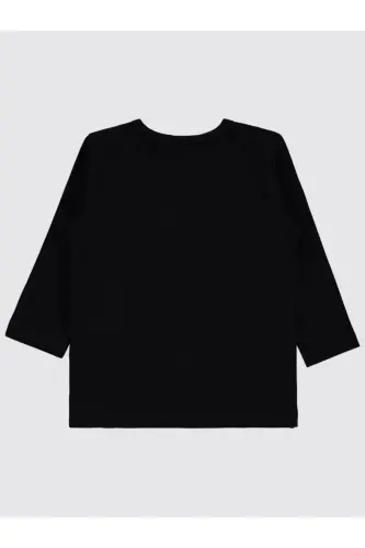 Girl Baby Sweatshirt 6-18 Months Black-Black - 4